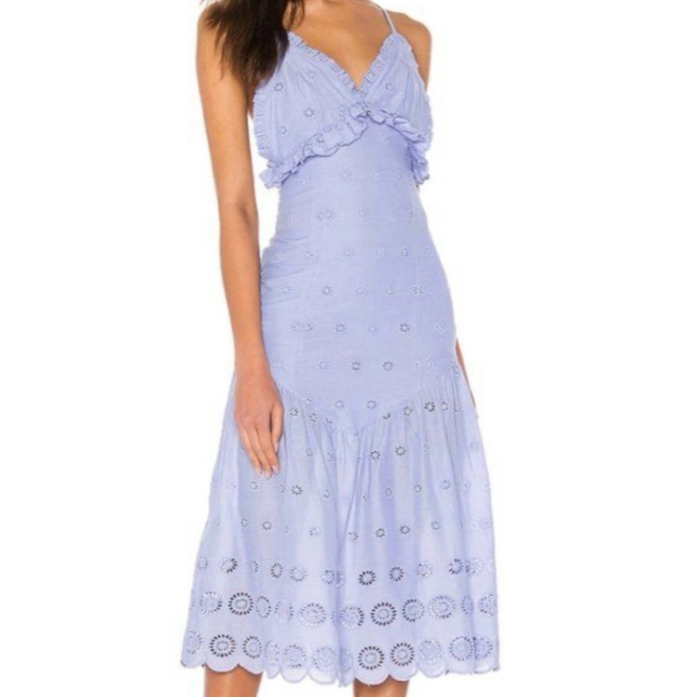 NWT Majorelle Isla Eyelet Midi Dress